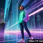 Home 13 미디어 프로듀서로서 이직을 준비하는 방법 - **Prompt 1: Navigating the Digital Tide**
A dynamic and vibrant scene featuring a curious young ...