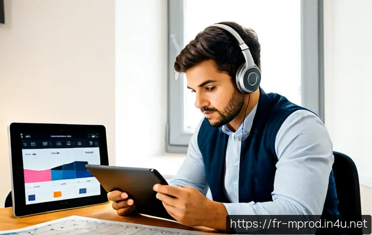 미디어 프로듀서 커리어 빌딩 전략 - Photorealistic French media producer career planning scene, confident young professional in smart ca...